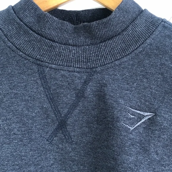 Gymshark Rest Day Gray Cropped Sweatshirt - Picture 5 of 8